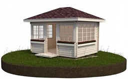 Беседка закрытая 3х4 Модель Био-04